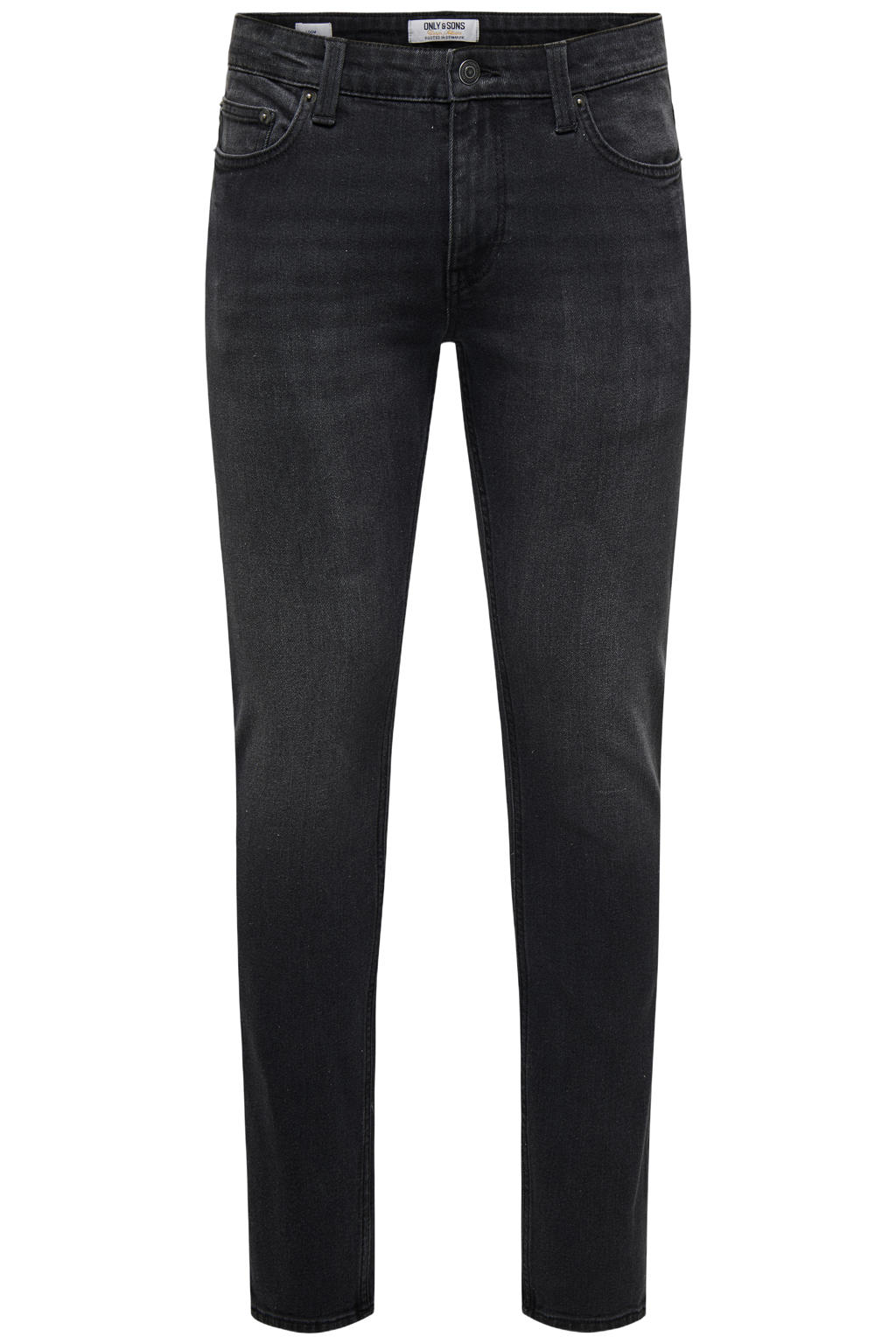 ONLY & SONS ONSLOOM loose regular fit jeans zwart