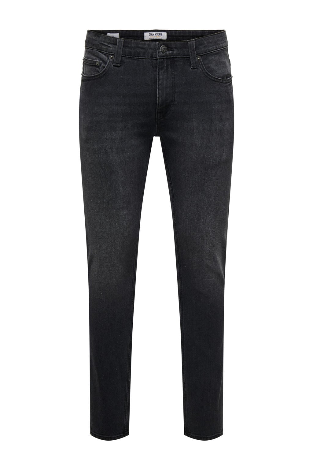 ONLY & SONS ONSLOOM loose regular fit jeans zwart