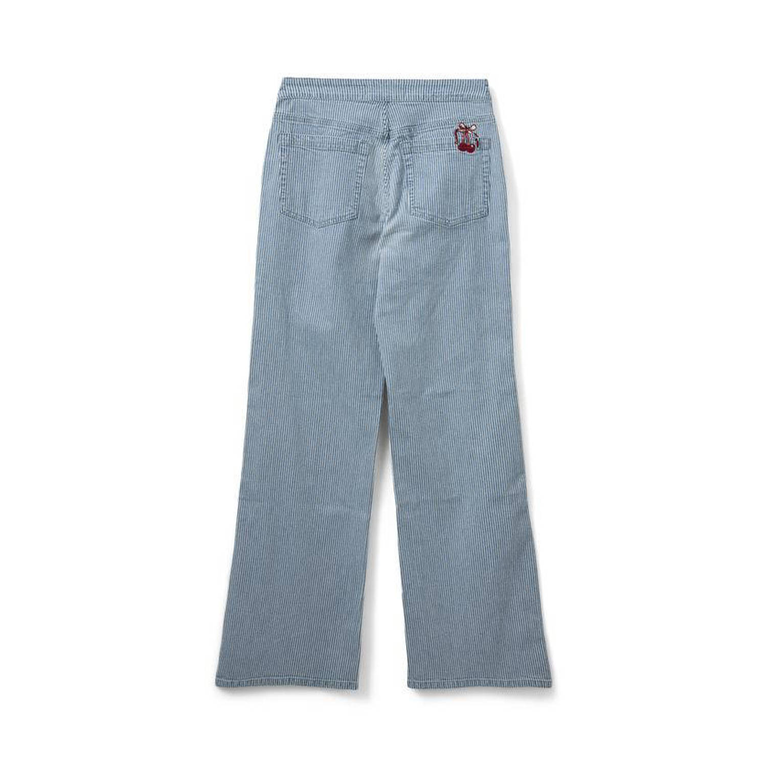Sofie Schnoor straight high waist broek blauw