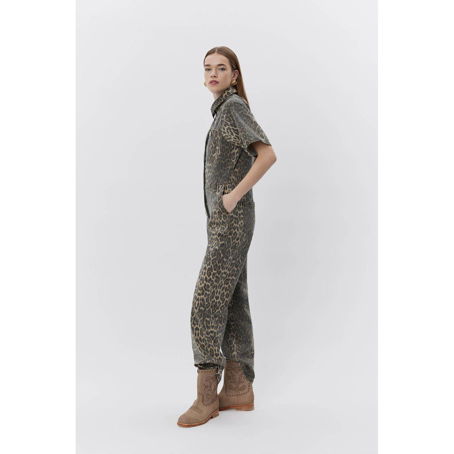 Sofie Schnoor straight jumpsuit bruin