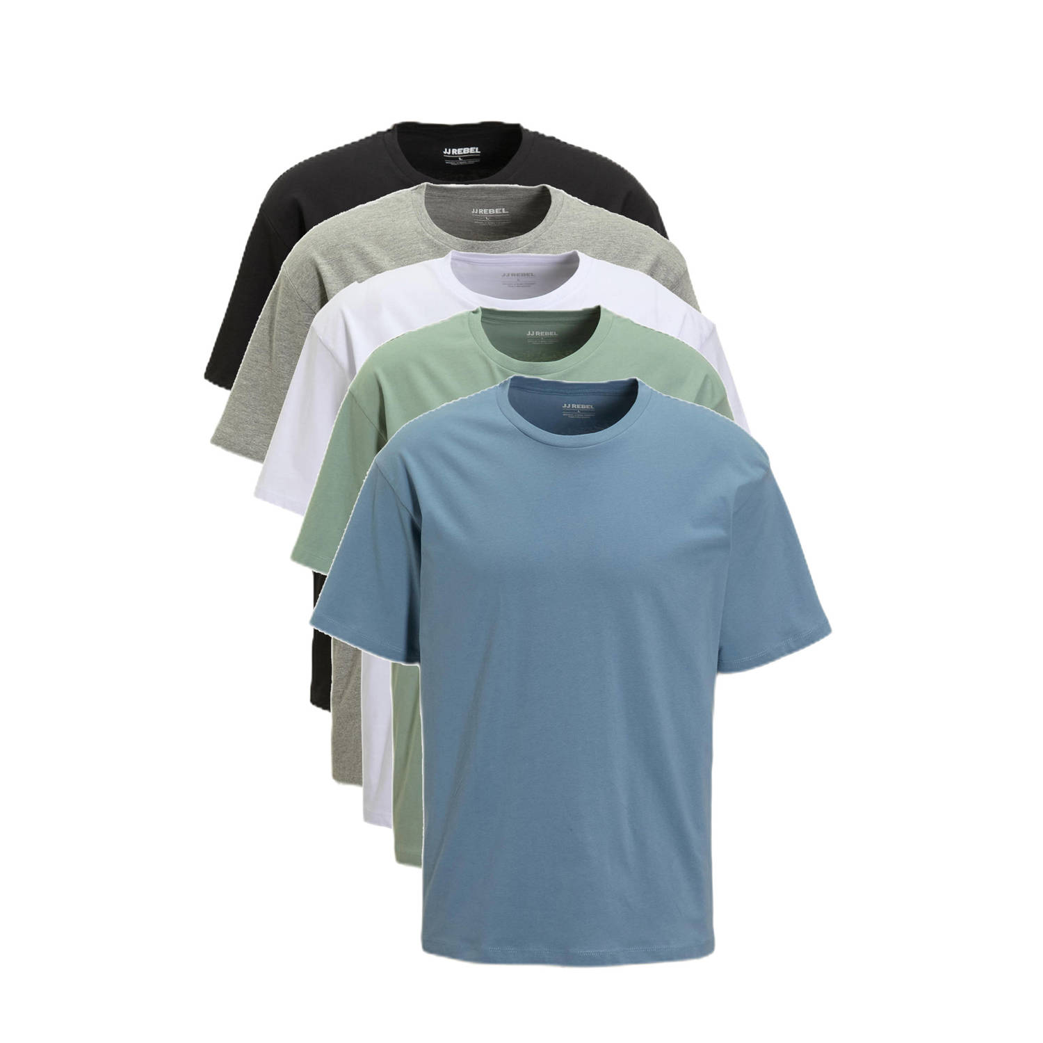 JJ REBEL T-shirt JREB (set van 5)