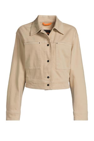 spijkerjas beige