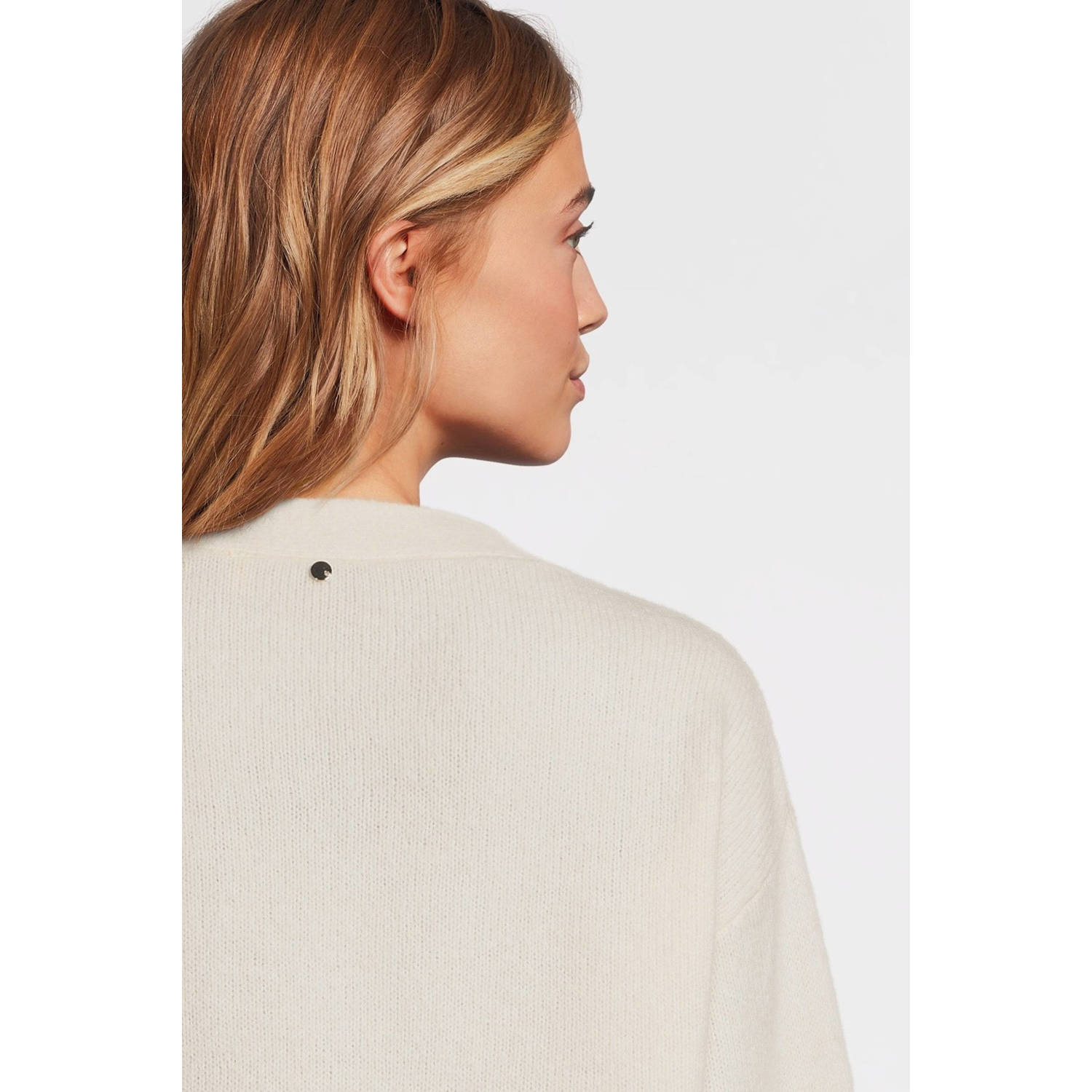 BOSS gebreid vest ecru