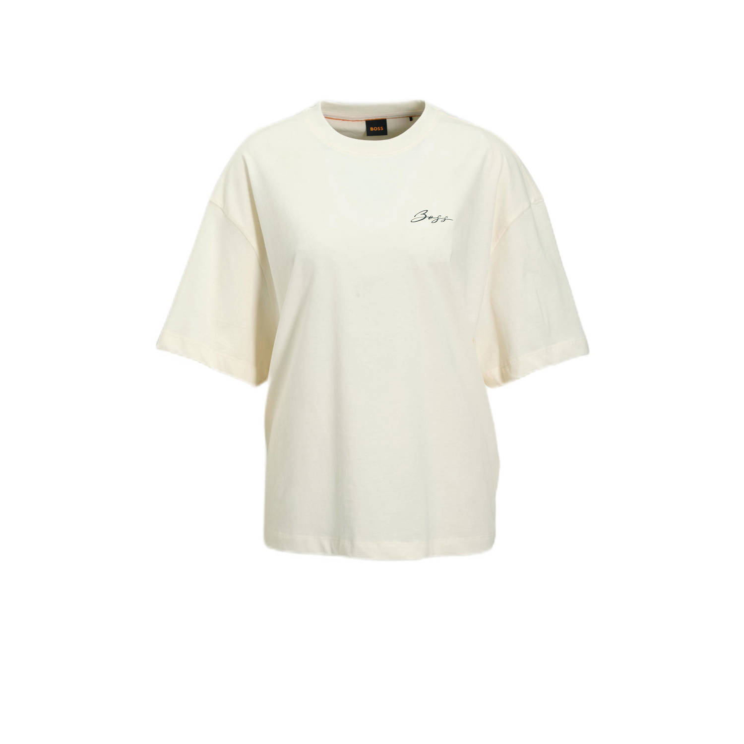 Boss Orange Oversized T-shirt met labelprint model 'Eboyfriend'
