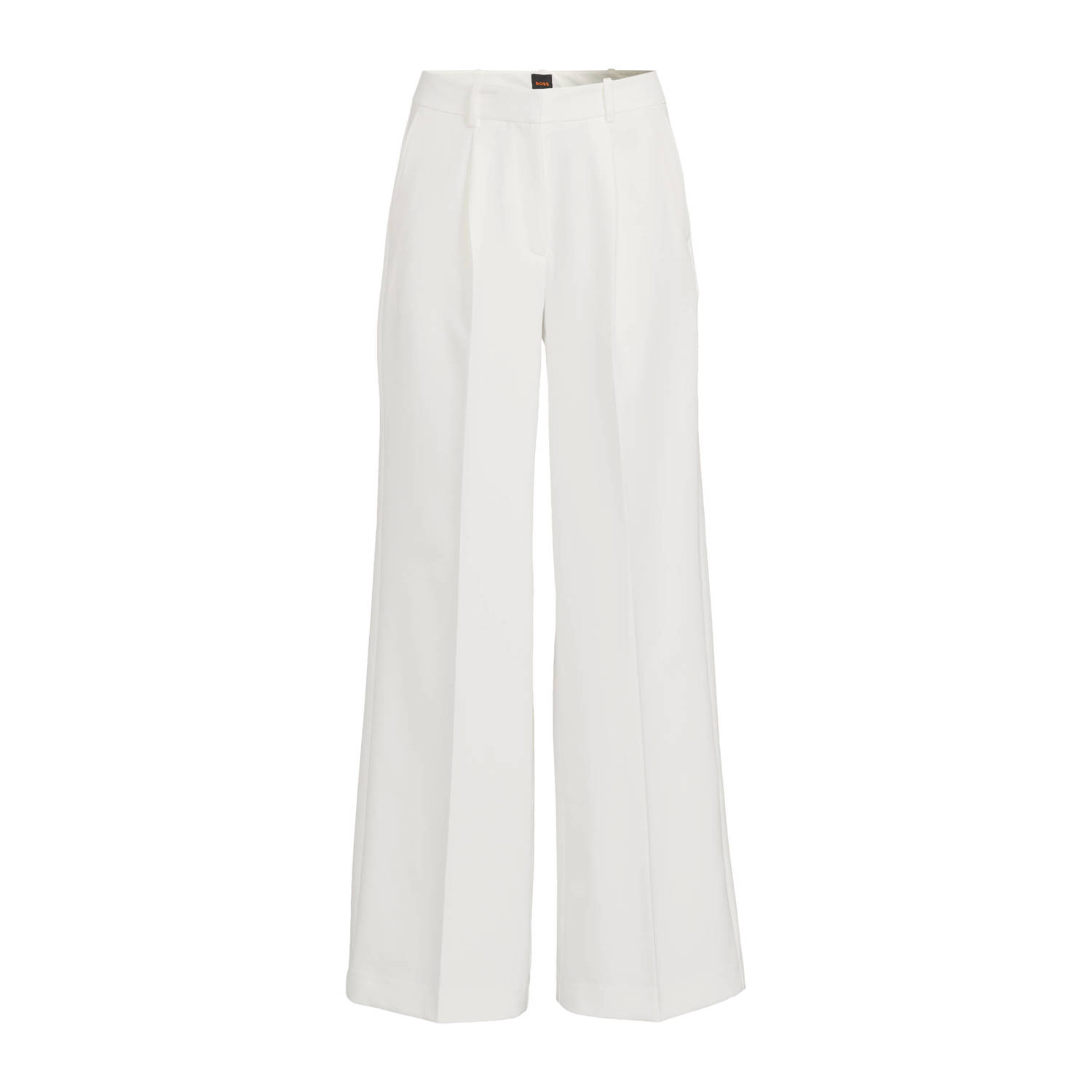 Boss Orange Regular fit broek met wijde pijpen