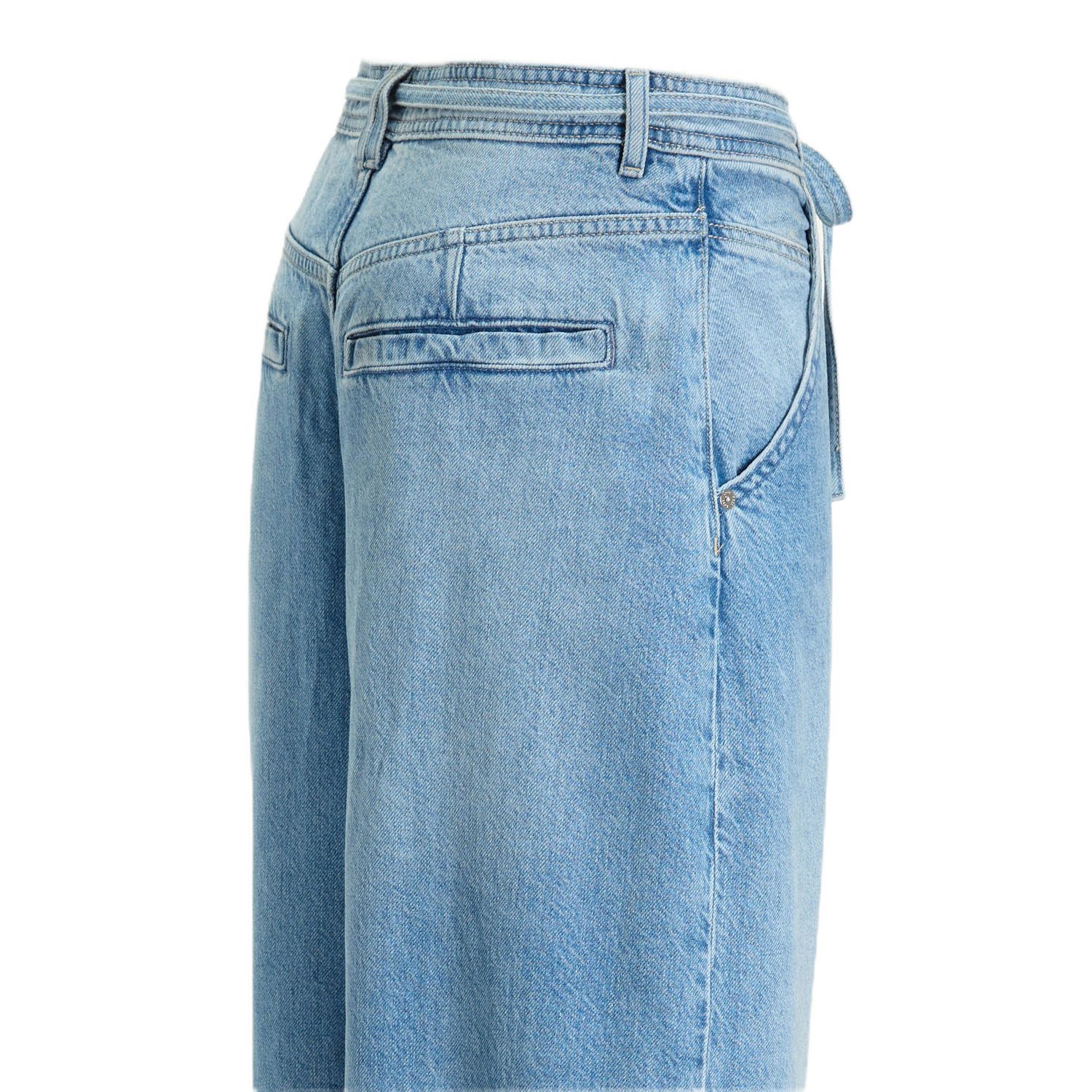 BOSS high waist wide leg jeans light blue denim