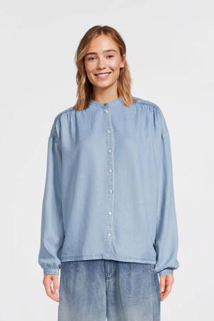 blouse blauw