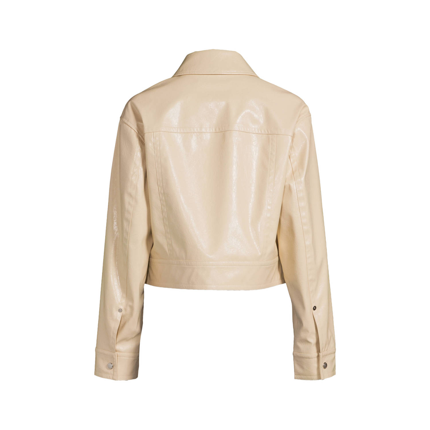BOSS imitatieleren jas beige
