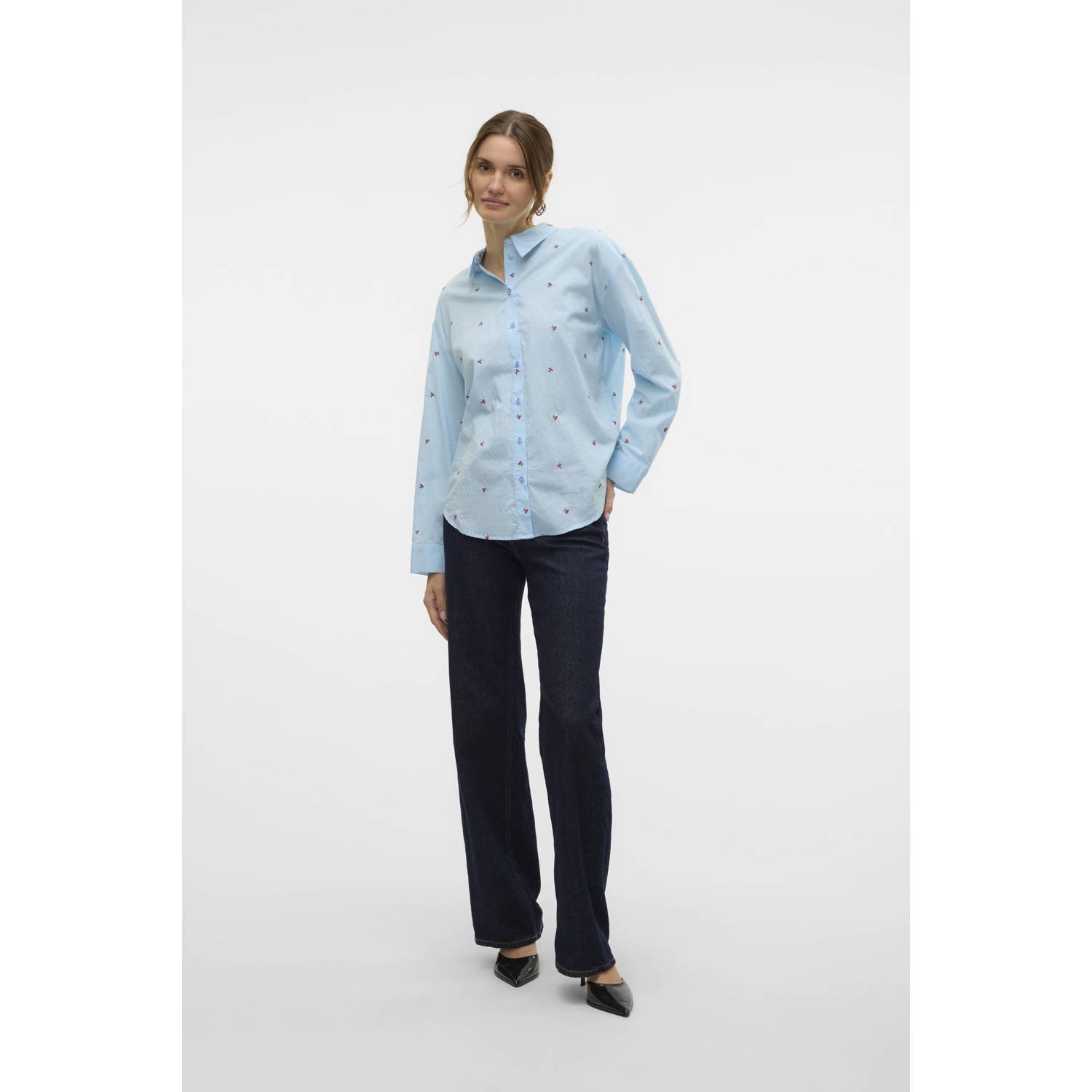 VERO MODA blouse blauw