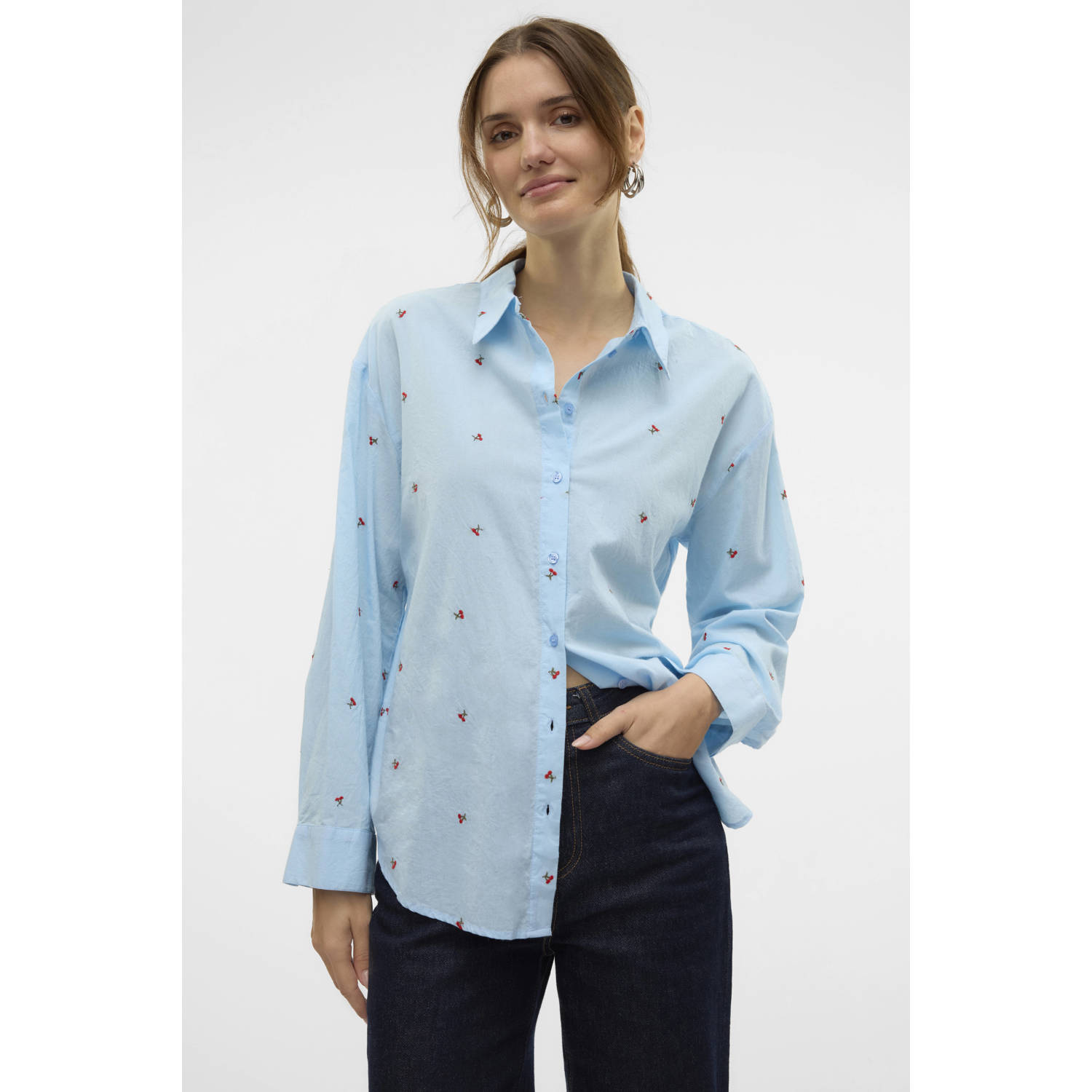 VERO MODA blouse blauw