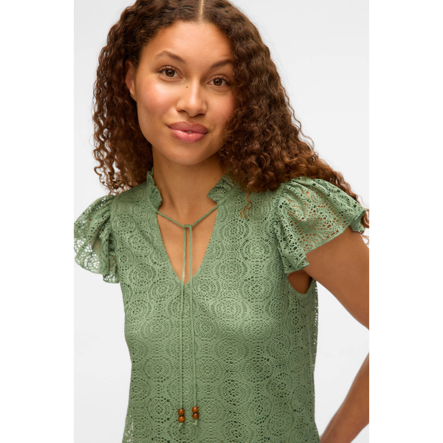VERO MODA top lichtgroen
