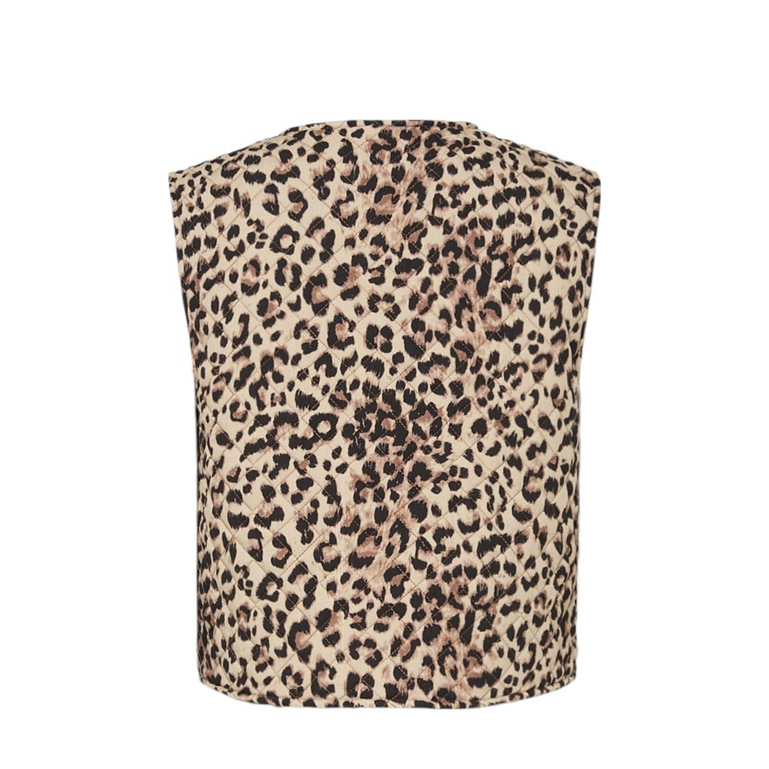 PIECES gilet bruin