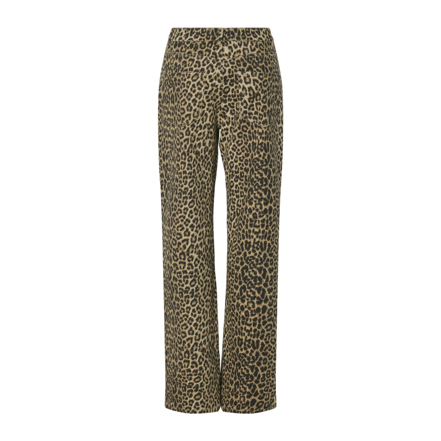 PIECES high waist bruin