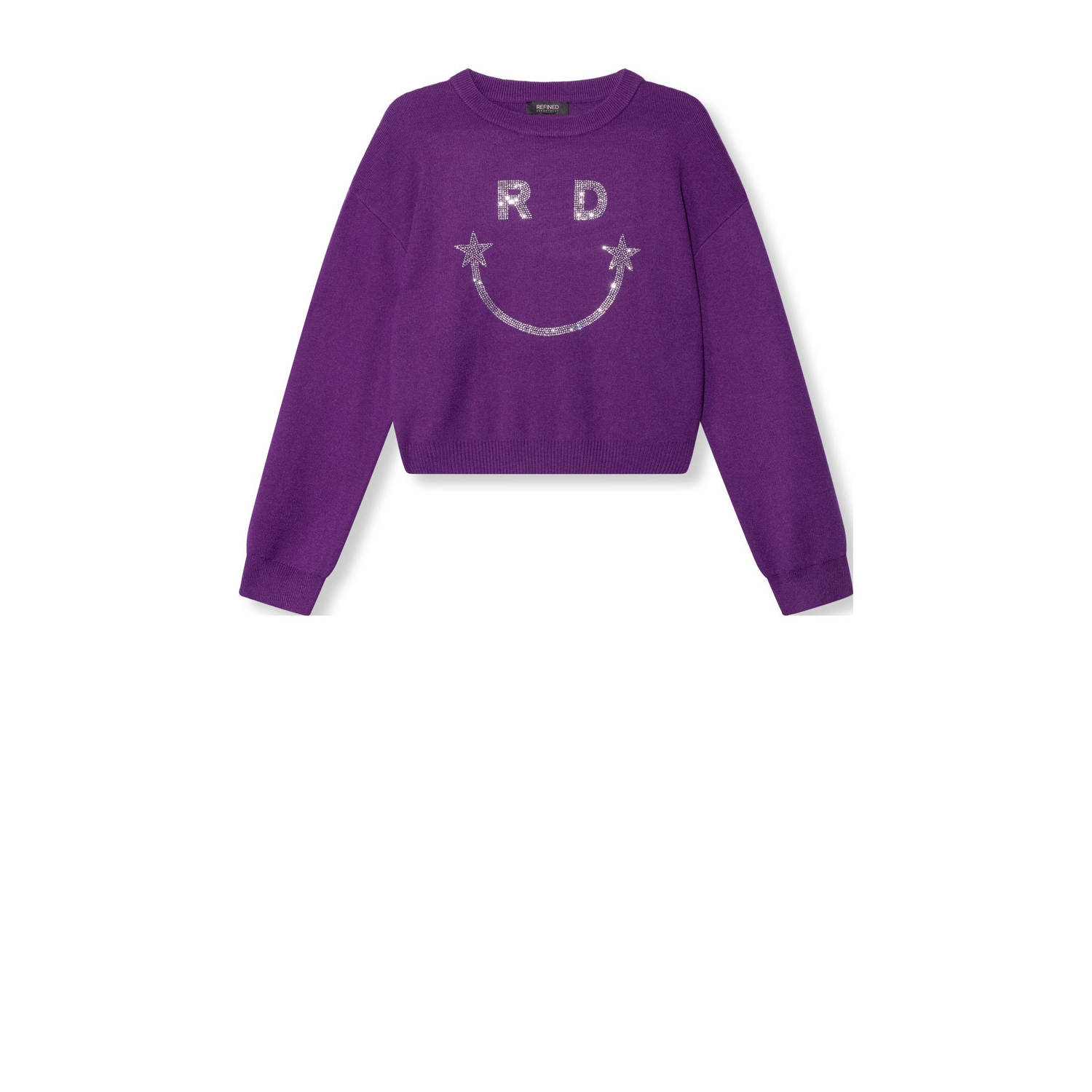 Refined Department Paarse Tiffany Sweater Purple Dames