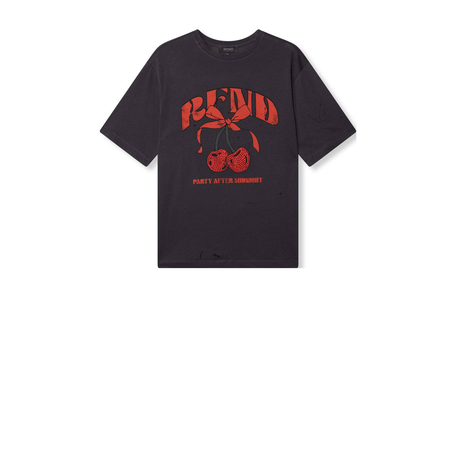 Refined Department Maggy T-Shirt Stijlvolle Tee Black Dames