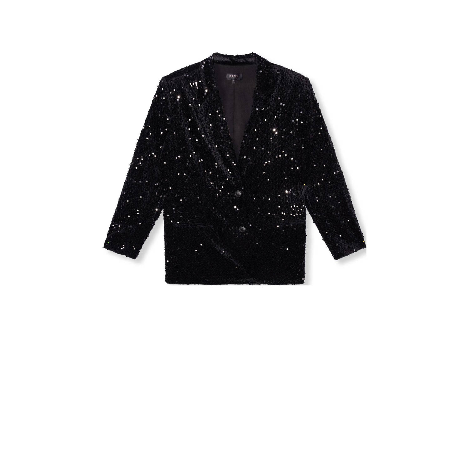 Refined Department Zwarte Elegante Blazer Black Dames