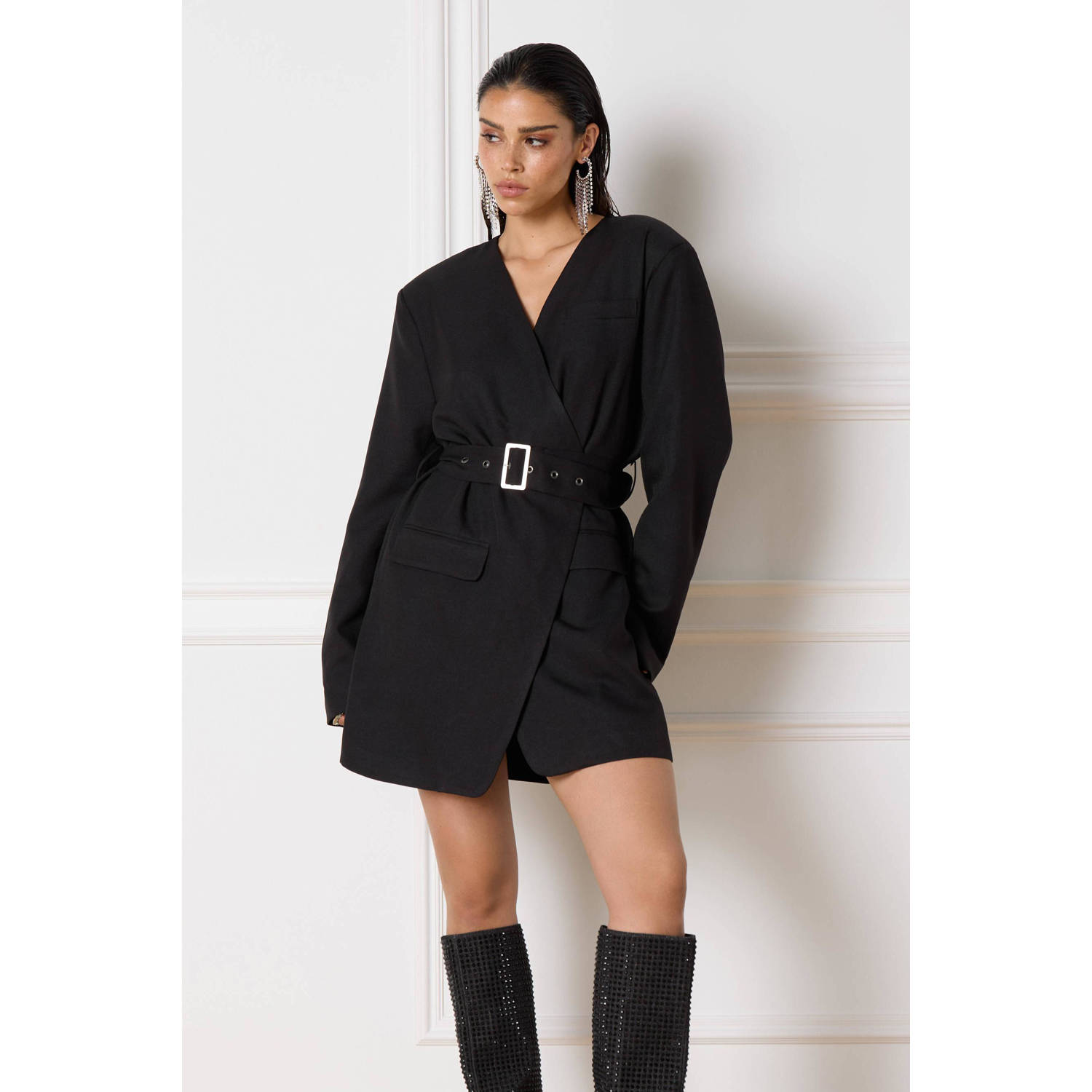 Refined Department blazerjurk zwart
