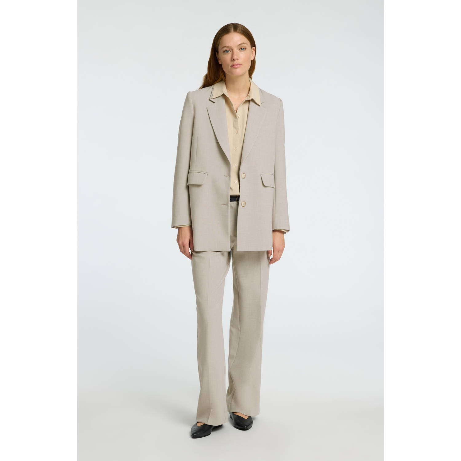 SELECTED FEMME oversized blazer beige