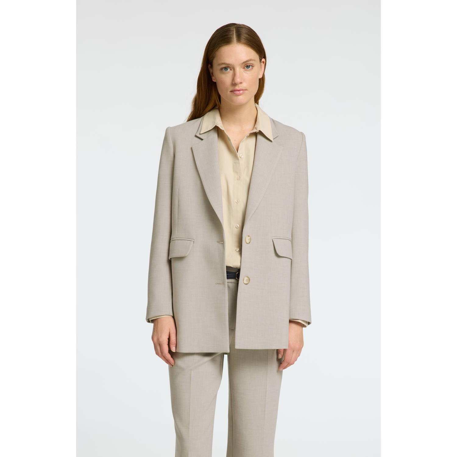 SELECTED FEMME Dames Blazers Slfrita Ls Relaxed Blazer Taupe