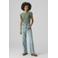 VERO MODA top grijsgroen broderie