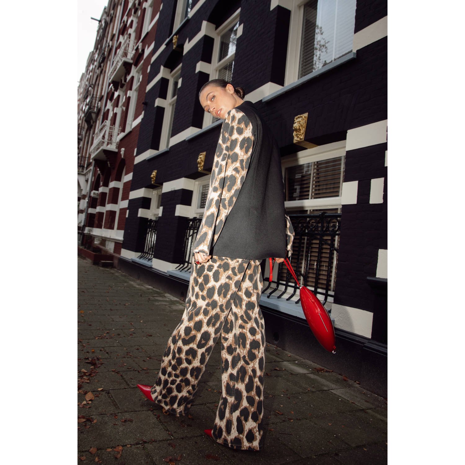 Refined Department oversized blazer zwart