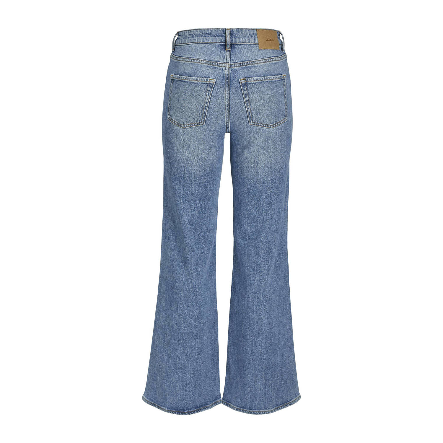 JJXX regular waist flared jeans light blue denim