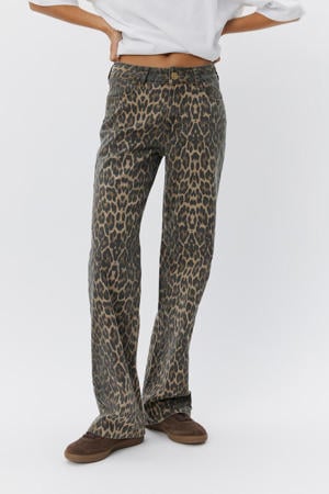 jeans regular waist bruin