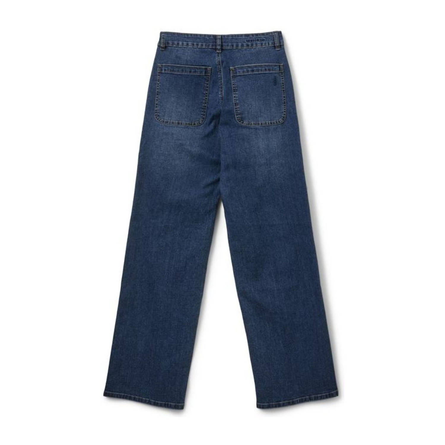 Sofie Schnoor regular waist wide leg jeans medium blue denim