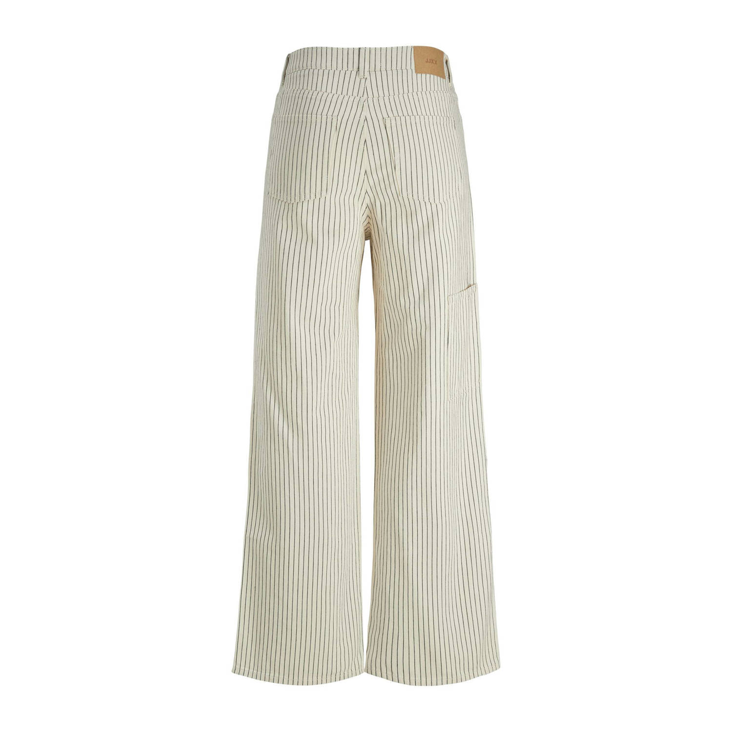 JJXX regular waist wide leg jeans ecru