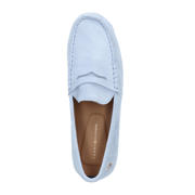 thumbnail: Tommy Hilfiger suède mocassins lichtblauw