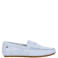 Tommy Hilfiger suède mocassins lichtblauw