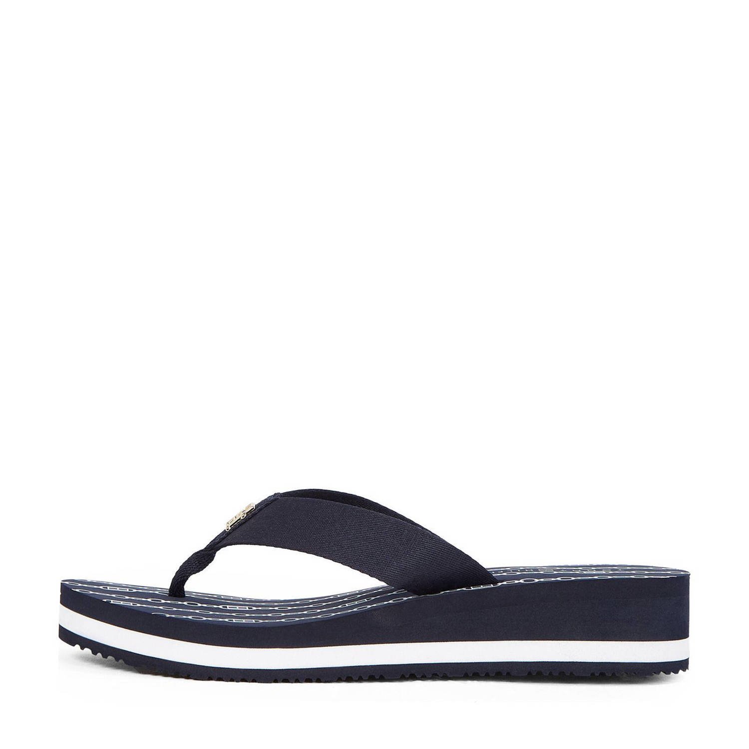 Tommy Hilfiger teenslippers donkerblauw