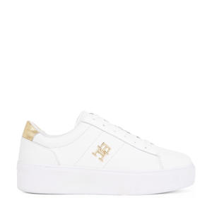   leren sneakers wit