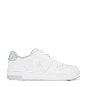   leren sneakers wit