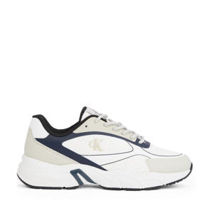   chunky sneakers wit/blauw