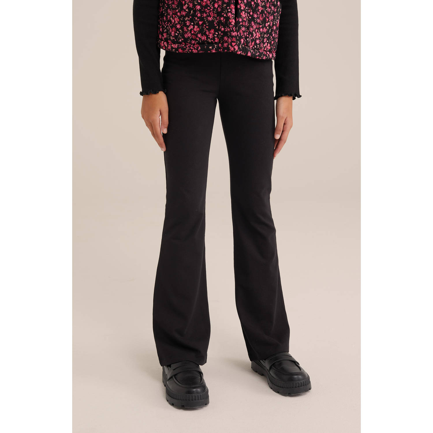 WE Fashion legging (set van 2) zwart