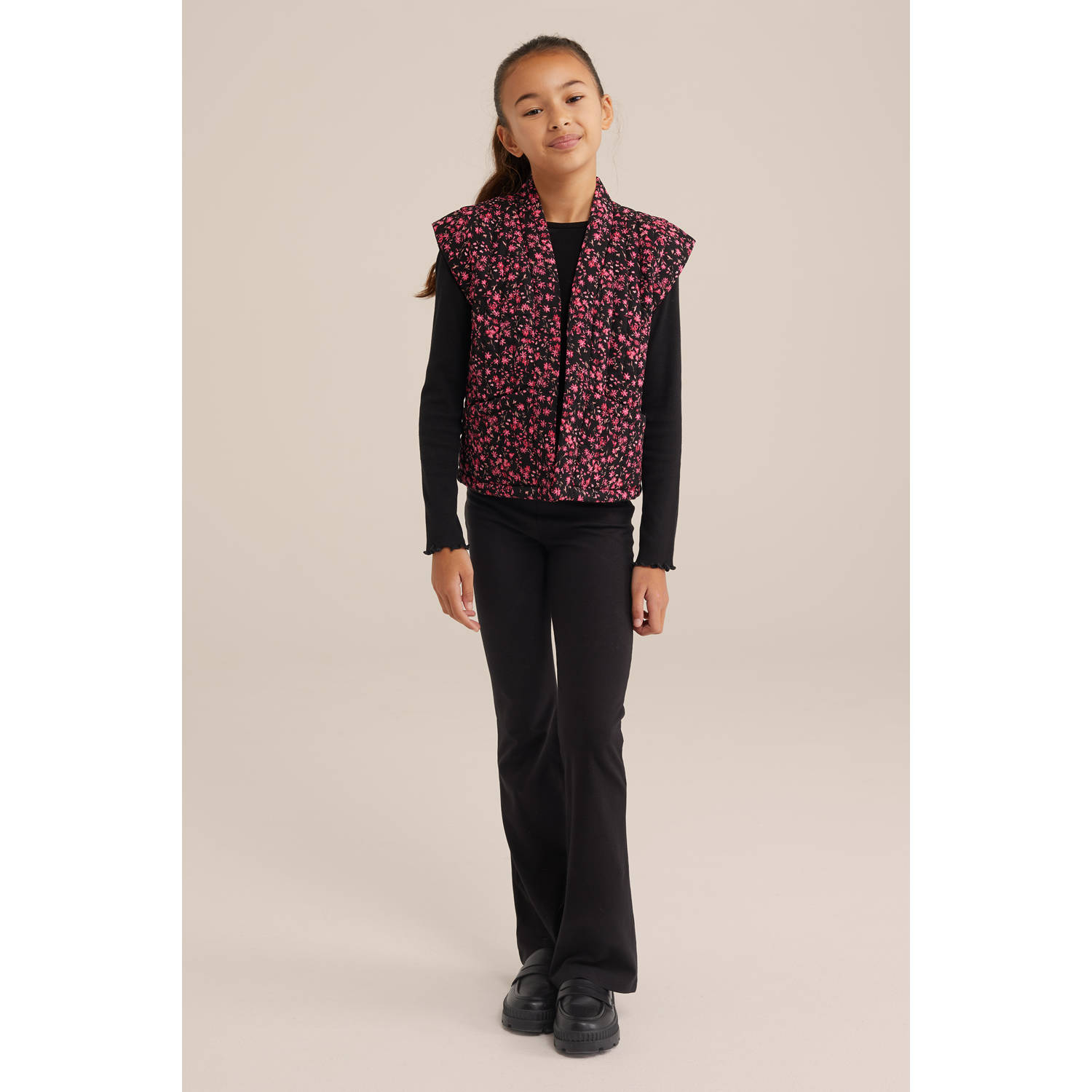 WE Fashion legging (set van 2) zwart