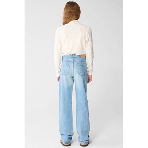 Shoeby straight regular waist regular fit jeans light blue denim afbeelding