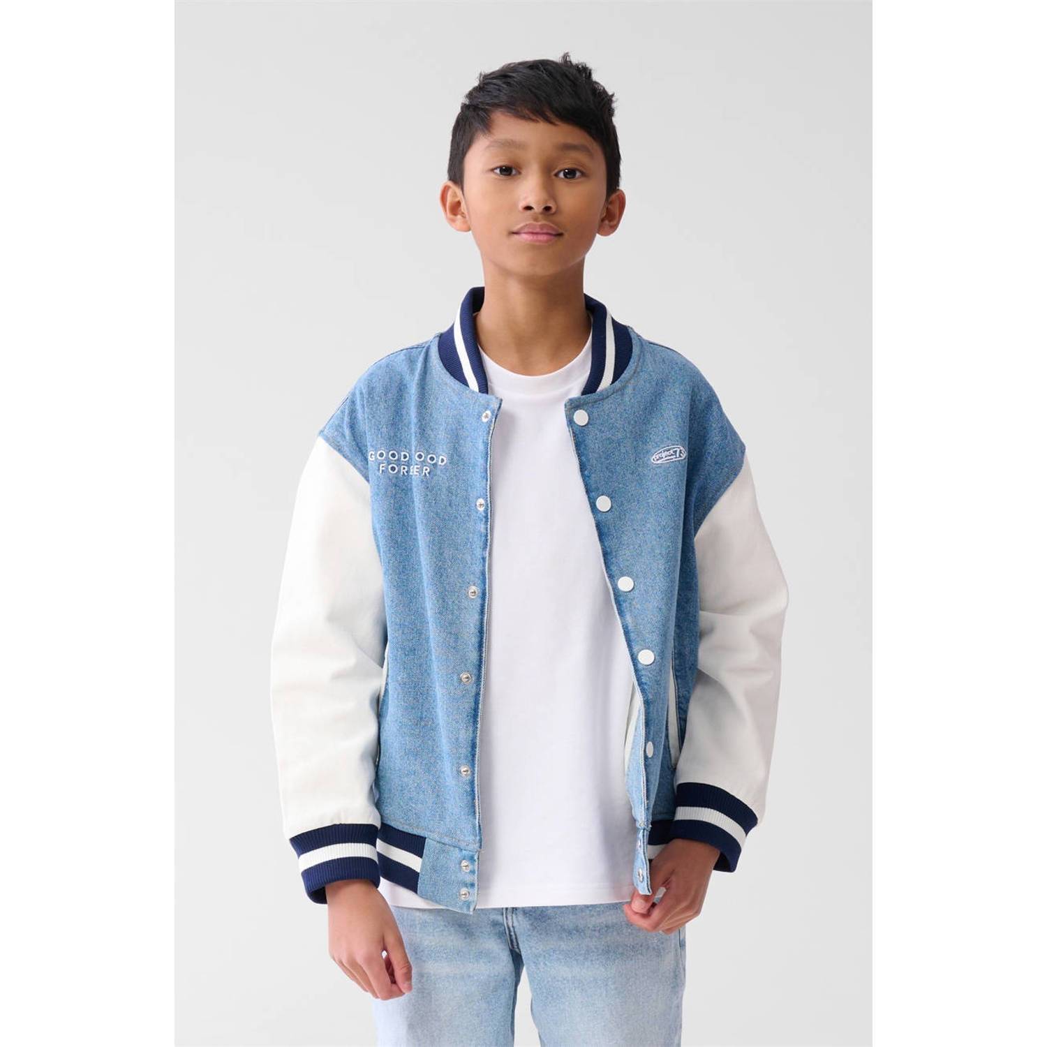 Shoeby denim bomberjack lente blauw