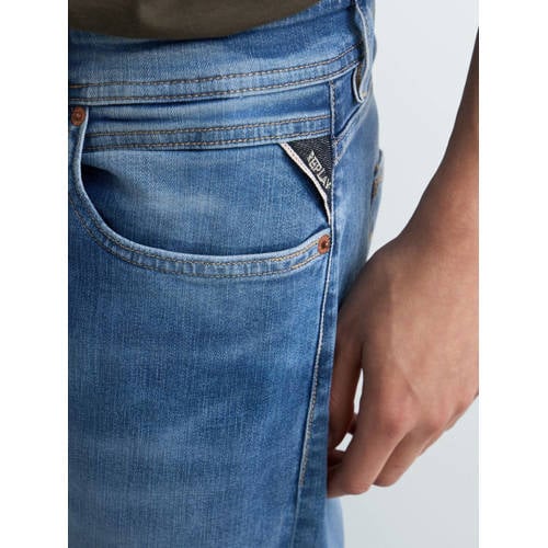 REPLAY GROVER straight leg jeans medium blue afbeelding
