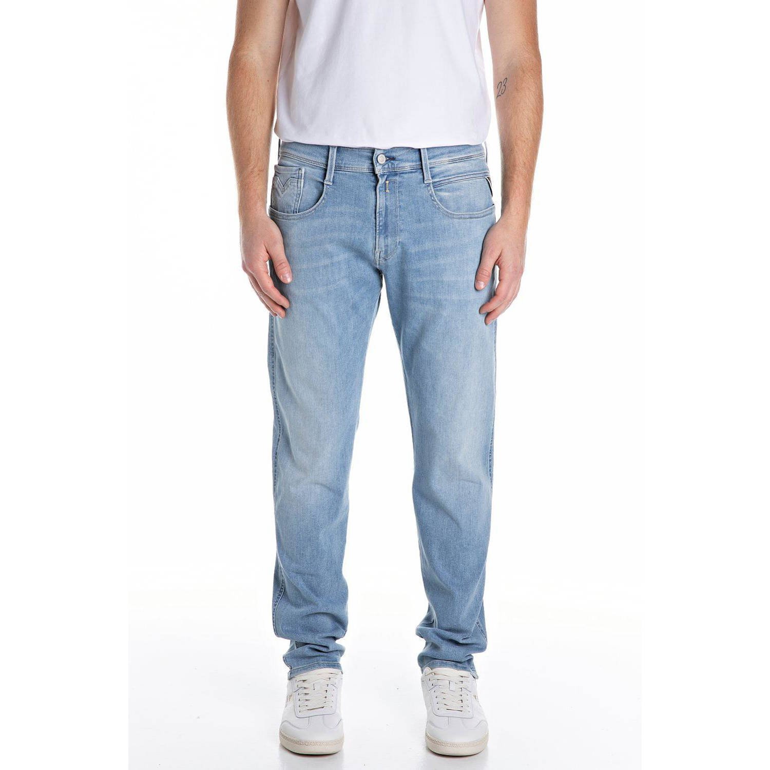 REPLAY slim fit jeans ANBASS Hyperflex light blue denim