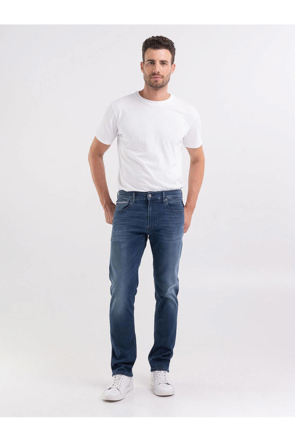 REPLAY GROVER straight leg jeans dark blue