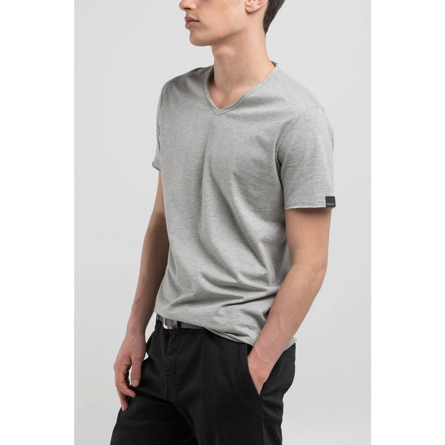 REPLAY T-shirt lichtgrijs