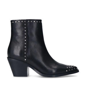 leren cowboylaarzen zwart