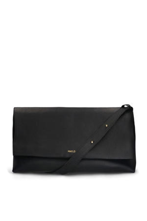 leren crossbody tas zwart