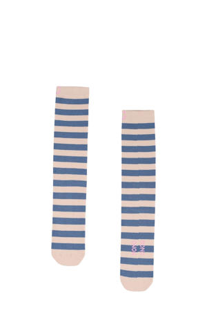 kniekousen blauw/ivoor