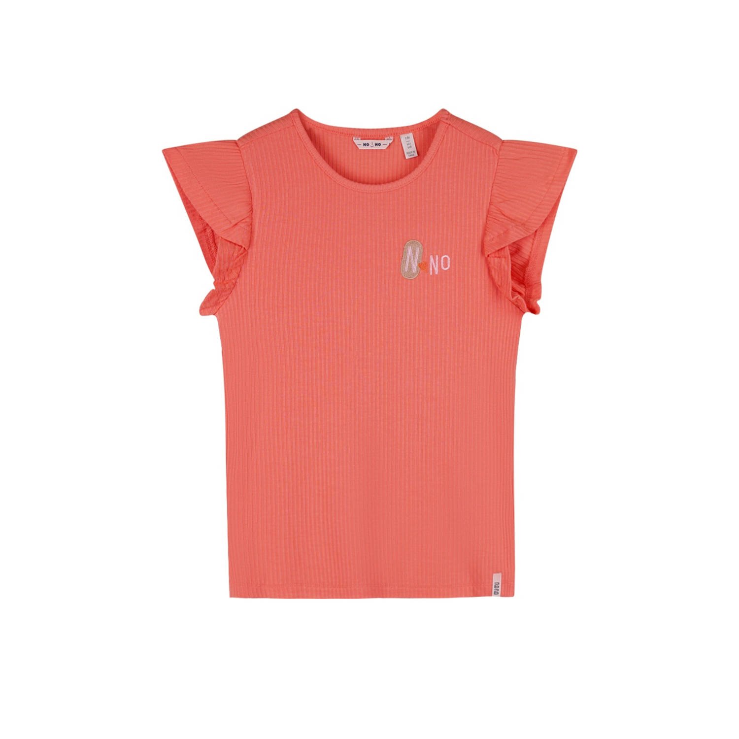 NONO Meisjes Tops & T-shirts Kesta Rib Top Koraal