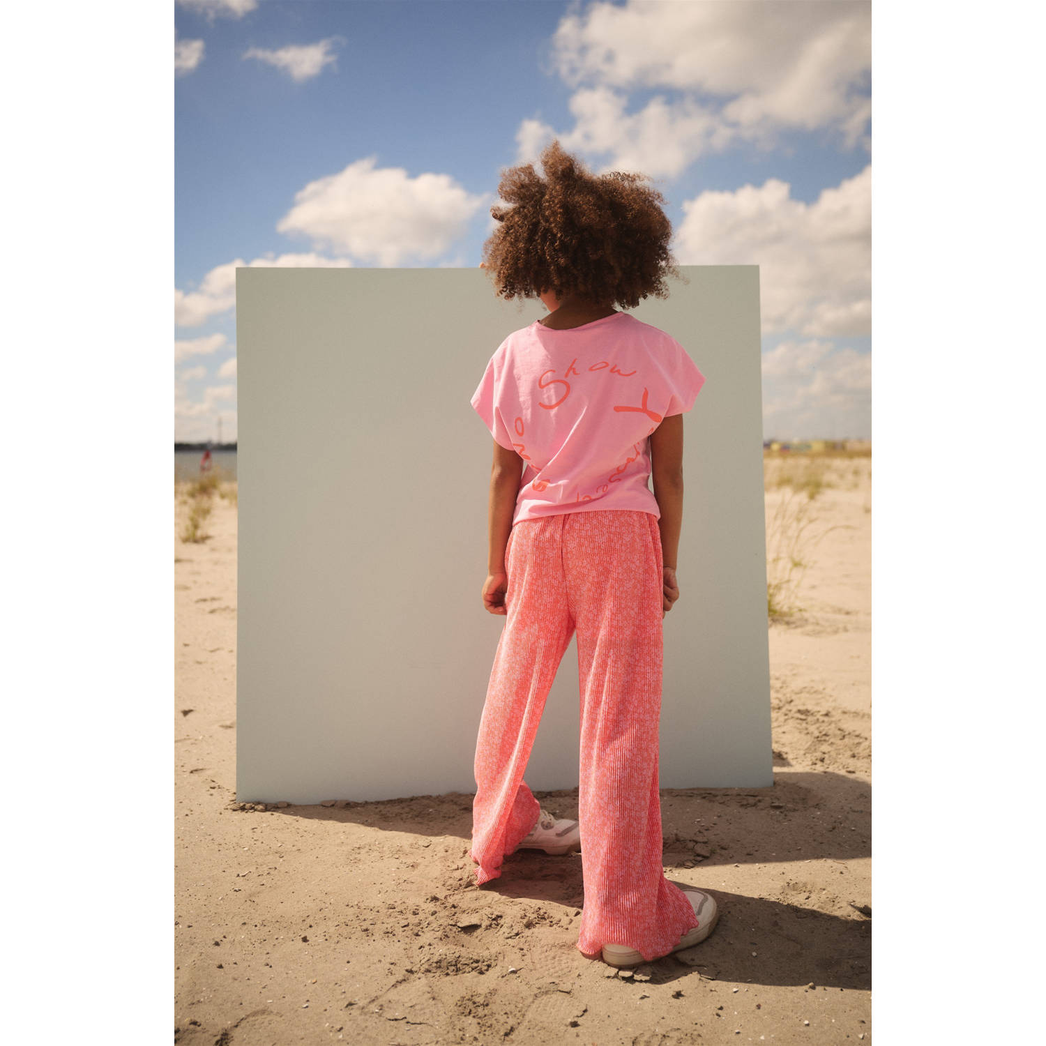 NONO loose casual broek oranje