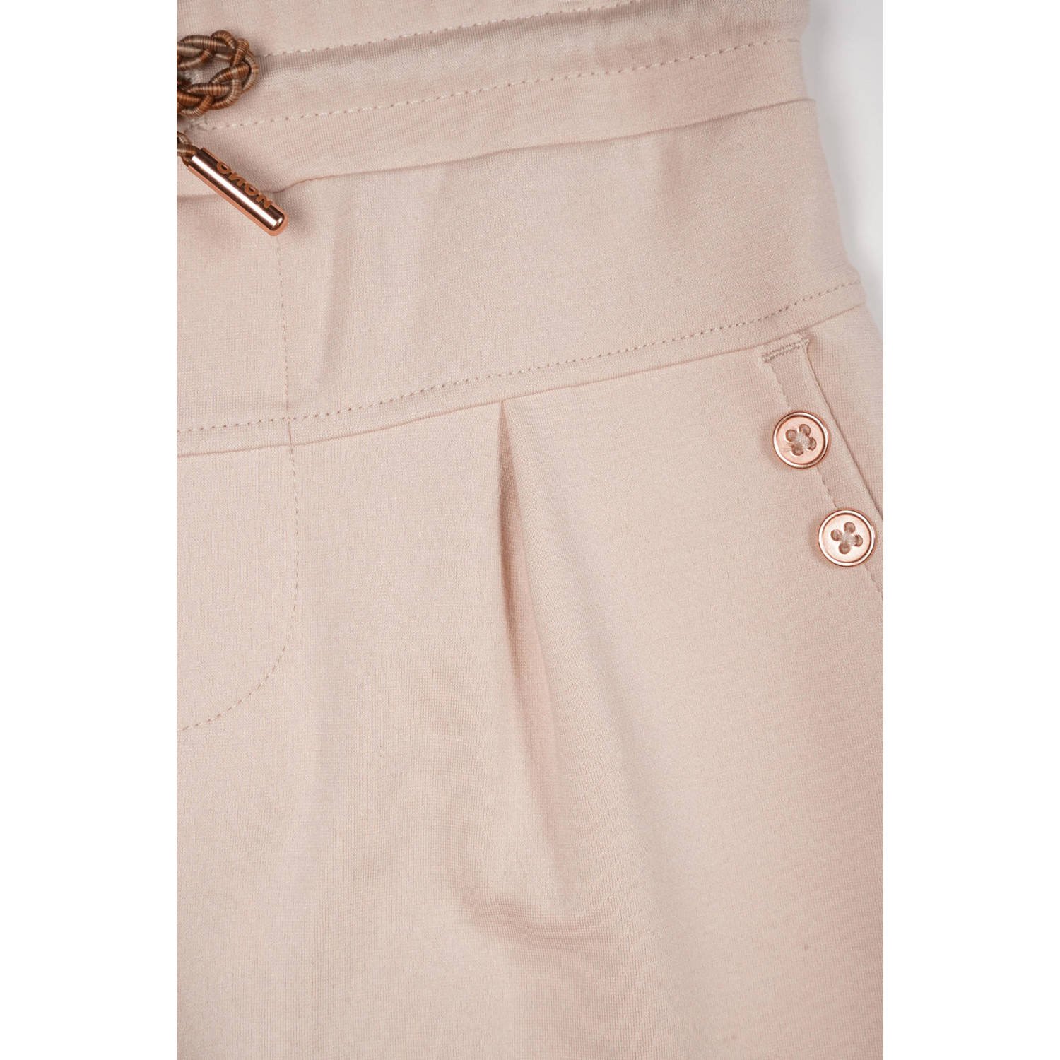 NONO slim casual broek zand