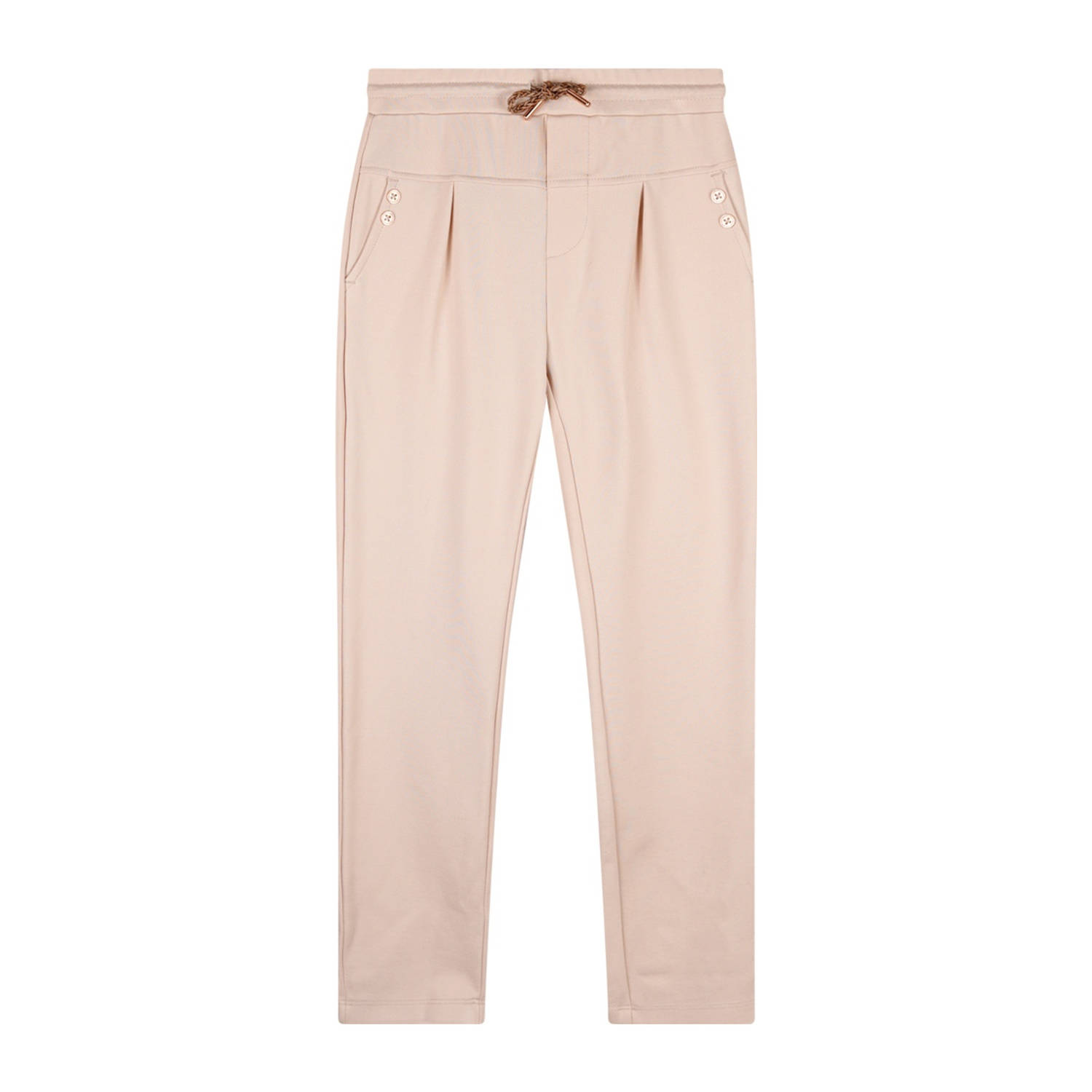 NONO slim casual broek zand